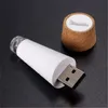 Mode Wijn Cork Licht Lege Fles Plug Wijnflessen Kerstverlichting Oplaadbare USB-flessenlamp LED-flessenstopper wed449