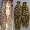 Krullende Braziliaanse haarextensions 100g/strengen 2 bundels Keratine I Tip Hair Extensions Kinky Krullend Human Hair Extensions