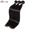 Ishow grossist peruanska indiska malaysiska silkeslen raka jungfruliga förlängningar brasilianska mänskliga hår buntar 3st för kvinnor alla åldrar 8-28 tum jet svart