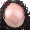 Brasilianische Haarbündel mit 360 Spitzen-Frontalverschluss 22 * ​​4 * 2 Tiefes lockiges welliges freies / mittlere / 3-teiliges volles Spitze-Haarperücke Greatremy Jungfrau-Haar