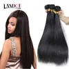 Brasilianska Virgin Hair Straight Obehandlat Peruvian Indian Malaysian Kambodjansk Rysk europeisk Remy Mänsklig Hårväv Buntar Naturfärg