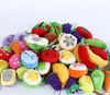 New Fruit Vegetables Designs Plush Pendant Toys Children Kids Car Pendant Cell Phone Bag Key Rings Keychain XMAS Gifts 613cm WXK8556003