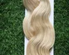 Micro Loop Ring Hårprodukter 100s Blond Brasilianska Hår Mikro Loop Human Hair Extensions 100g Body Wave