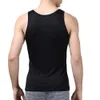 100% Pure Silk Knit Men's O-neck Man Undershirt Classic Tank Top Solid Size L XL XXL