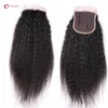 Peruanisches, unverarbeitetes Top-Spitzenverschluss-Haar, 4 x 4, brasilianisches Remy-Echthaar, verworrene gerade Verschlussteile, 1B freier Teil, 130 % Afro-Yaki-Haar