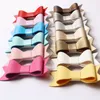 Without clips New 13 Colors PU Leather Barrettes Synthetic-Leather Bowknots Baby Girls Hotsale Felt Bowknot Baby Hairpins 50pcs/lot