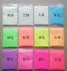Partihandel - Lysande glödpulver Superljus Fluorescerande pulverlysande färg DIY-material 120 gram / Lot Pigment Noctilucent Powder FPP