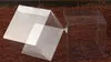 6 * 6 * 6cm Transparenta vattentäta PVC-lådor Förpackning Små plastklädsel Förvaring för mat / smycken / godis / present / kosmetika