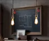 Nouveau Vintage Conduite D'eau Pendentif Lumières Industrielles Edison Ampoule Pendentif Lampes Loft Rétro DIY Bar Plafonniers Luminaire Luminarias