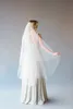 Vestido de venda quente véus de casamento dois camadas de alta qualidade branco marfim corte véu para casamento por atacado accesorias nupciais véus nupciais branco