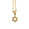 Collier Mini étoile de David en acier inoxydable glacé, pendentif hexagramme classique à Six branches, Style Punk, bijoux