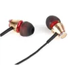 New JBM MJ900 Gold wired super bass earphones metal stereo headset fone de ouvido Auriculares with microphone