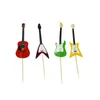 Wholesale- Musical Instruments party cupcake toppers picks decoration for Kids Birthday party Cake favors Decoration supplies