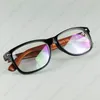 Hurtownie Rozmiar Dorosłych Klasyczne Ryżowe Ramki Optyczne Okulary Z Prawdziwymi Drewniani Nogi Ręcznie Ręka Moda Okulary 4 Kolory