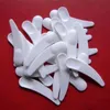 Whole 200pcs New Mini Cosmetic Spatula Scoop Disposable Mask White Plastic Spoon Makeup Maquillage Tools ship5846678