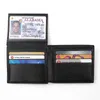 Freeshipping нового конструктора Mens RFID безопасности бумажника RFID кожаный бумажник флип ID карты держатель черный коричневый 2 цвета с новыми подарочной упаковке