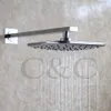 Torneira de chuveiro de chuveiro de chuva do banheiro Conjunto contemporâneo cromo polido banho de ar cabeça de chuveiro 005-8A-2