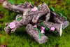 6pcs Flores Treça BONSAI BONSAI Miniaturas de jardim de fadas para terrários Ornamento DOLHOUSE Decoração de casa resina Craft3362343