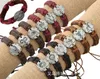 Douze Constellations Bracelets en cuir Bracelets d'enveloppement en cuir Bracelet en cuir zodiaque pour hommes