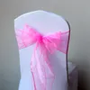 Organza cadeira cintos laços para festa de Casamento enfeite de decoração de Natal 7 * 108 '' tule corredor da tabela saia envolvimento favor presentes sobreposição