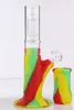 Nova Chegada Cachimbos de Água 14'' Bongs de Silicone com Vidro 8 Braços Árvore Perc Durável Sílica Gel Bong Dab Plataformas de Petróleo para Cachimbo