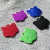 100pcslot Blank and laser engravable Cat ID Tags Mixed color CatFace design Pet cat name Tags pendants2069455