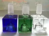 Cubic Colorful Glass Fookah Bowl 14mm 18mm Cube Plac Miseczki / Slajd z męskimi akcesoriami do palenia