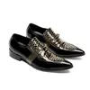 Hommes Chaussures habillées Oxford Bout pointu Chaussures pour hommes Chaussures faites à la main Cuir véritable Couleur Marron