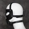 (Игрушки для взрослых Hot Style Gamp Mask Hood Bondage Fetish сдержанный костюм вечеринка ролевая игра косплей # R172