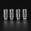 13Style Stainless Steel Airflow Wide Bore Skull 510 Ego Drip tips Long Pyrex Glass Metal Jade Stone Drip tip Resin Ceramic Zodiac Mouthpiece