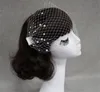 Vintage Düğün Gelin Beyaz Kuş Kafesi Yüzü Net İnci Boncuklu Büyüleyici Tarak Headdress Saç Aksesuarları Head Band Headdress FAC6040862