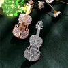 Vintage Rhinestone Mini Broş Pin Gümüş Altın Plaka Alaşım Gelin Düğün Davetiyesi Kostüm Parti Elbise Pin Hediye Için Gümüş Altın-Plaka Alaşım Faux Diyafir Broach