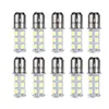 LEDカーライト電球T25 S25 1157 BA15S 18 SMD 12VホワイトLED電球ドームテールストップ駐車ゲージライトユニバーサルLEDランプ