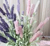 18.5 "Foam Lavender Kunstbloem Boeket Voor Bruiloft Woondecoratie Mariage Flores Artificiales Rosa Bloemen Planten 20pcs / lot