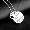Fashion Pendant Necklaces Good Friends Dog Paw Silver Plated Alloy Link Chain Choker Necklace Jewelry Gift