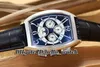 Wysokiej jakości tanie nowe Cintree Curvex 8880 cm3 QP B Automatyczna męska zegarek Księżyc Faza Czarna tarcza Srebrna skórzana pasek zegarki1846953