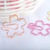 20 pçs / set Romântico Sakura Em Forma de Metal Clipe De Papel Flor Marcador de Pin Karea Artigos de Papelaria Canela Acessórios Clipe de Memorando