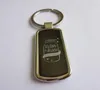 Rektangel Personlig Key Ring Metal Keychain - Business Promotion Gift Custom Drop Shipping