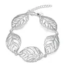 Vente chaude cadeau de Noël 925 argent Feuilles Bracelet DFMCH386, Marque nouvelle mode 925 plaque en argent sterling Bracelets à maillons de chaîne de haute qualité