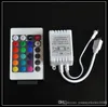 100 pz / lotto 3528 LED Strip light 24 Tasti Telecomando IR 5050 per luci stringa RGB SMD