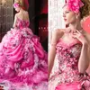 STELLA DE Libero Strojowe sukienki ślubne Rhinestone Aplikacje Kwiaty bez pleca