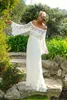 Vintage Beach Bohemian Wedding Dresses Long Sleeves 2020 Sweep Train Custom Made Boho A Line Plus Size Bridal Gowns vestidos de novia