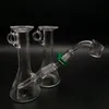 Pequeno borbulhador de 4.0 polegada mini Copo De Vidro Bongos com 2mm de espessura quartzo banger unha mini Dab Rigs tubos de água de vidro