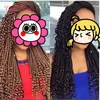 Богиня замки вязание крючком косы волосы 18 дюймов 24strand / PCs Faux Locs оплетки наращивание волос синтетические плетеные волосы боится