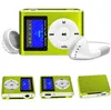 Free shipping Mini Clip MP3 Player with LCD Screen & FM support Micro SD TF Card