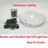 8 polegadas LED CENTERPECES BASE BASE DE LUZ VASE com controle remoto Recarregável de várias cores portalble led vaso de base leve partido 1971252