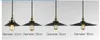 Lampada a sospensione del magazzino industriale del loft RH lampade di campagna americane Lampade vintage per il ristorante / camera da letto Decorazione della casa Nero