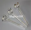 Billiga Små 12cm Glas Straight Pipes Pyrex Oljebrännare Rörglas SteamRuller Rör Hookahs Bongs Glasrör för rökfri frakt