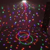 Farben ändern DJ Bühnenlichter Magic Effect Disco Stücke Bühnenball Licht mit Fernbedienung MP3 Play Xmas Party Rotationspunkt L5931773