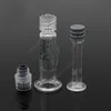 1ML Luer Lock Pyrex-spruta Glasspetshuvudinjektor för tjocka Co2-oljepatroner Tank Clear Color BUD touch e cigg cigaretter atomizers DHL